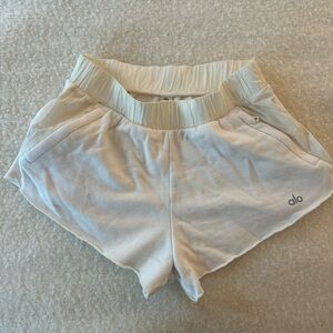 Alo White Dolphin Shorts